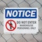 Signmission Do Not Enter Warehouse Personnel Only OSHA Notice Sign, Plastic, 10in W x 7in L, 2PK OS-2PACK-NS-P-710-L-11240 - alternate 6